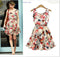 Img 2 - Europe Women Chiffon Dress Summer Sleeveless Floral Plus Size Dress