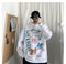 IMG 109 of Graffiti Sweatshirt Hooded insHip-Hop Hip-Hop Loose Trendy All-Matching Outerwear