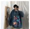 IMG 129 of Graffiti Sweatshirt Hooded insHip-Hop Hip-Hop Loose Trendy All-Matching Outerwear