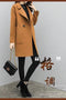 IMG 105 of Korean Windbreaker Petite Women Loose Mid-Length Wool Coat Plus Size Woolen Outerwear