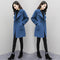 Korean Windbreaker Petite Women Loose Mid-Length Wool Coat Plus Size Woolen Outerwear