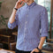 Img 11 - Men Printed Three-Quarter Length Sleeves Striped Shirt Trendy Casual Non Iron Youth Men Shirt