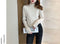 Half-Height Collar Sweater Women Matching Loose Outdoor Lazy Korean Button Outerwear