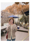 IMG 110 of Vintage Jacquard Sweater Cardigan Women Loose Lazy Popular Tops Outerwear