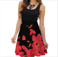 Img 3 - Europe Hot Selling Sleeveless Round-Neck Women Digital Printed Dress