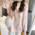 Fairy-Look Sweater Women Lazy Loose Outdoor Japanese Demure Western Tops Outerwear
