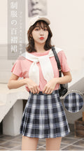 Img 18 - High Waist Pleated Skirt Women Student Korean Slimming Mid-Length A-Line Pants Anti-Exposed Skirt