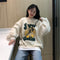Img 3 - Sweatshirt Korean Loose Women Student Tops