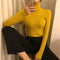 Img 9 - High Collar Sweater Women Solid Colored Slimming Slim-Look Long Sleeved Innerwear