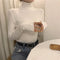 Img 7 - High Collar Sweater Women Solid Colored Slimming Slim-Look Long Sleeved Innerwear