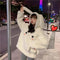 Img 5 - Women Student Adorable Thick Korean Loose Hooded INS Sweatshirt