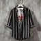 Img 13 - Men Printed Three-Quarter Length Sleeves Striped Shirt Trendy Casual Non Iron Youth Men Shirt