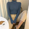Img 16 - High Collar Sweater Women Solid Colored Slimming Slim-Look Long Sleeved Innerwear