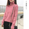 Img 11 - High Collar Mid-Length Women Pullover Solid Colored Loose Thick Sweater