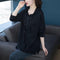 Mid-Length Matching Casual Trendy Elegant Hooded Long Sleeved  Loose Cotton Sweatshirt Women Outerwear