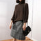 Img 8 - High Collar Mid-Length Women Pullover Solid Colored Loose Thick Sweater