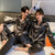 Thin Couple Cardigan Pajamas Women Replica Lapel Sweet Look Casual INS Loungewear Two-Piece Sets Sleepwear