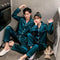 Thin Couple Cardigan Pajamas Women Replica Lapel Sweet Look Casual INS Loungewear Two-Piece Sets Sleepwear