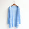 IMG 159 of Women Korean Mid-Length Loose Knitted Cardigan Sweater Tops Outerwear