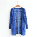 IMG 152 of Women Korean Mid-Length Loose Knitted Cardigan Sweater Tops Outerwear