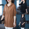 Img 1 - Mid-Length Undershirt Casual Trendy Elegant Hooded Long Sleeved Pound Loose Cotton Sweatshirt Women