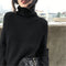 Img 7 - High Collar Mid-Length Women Pullover Solid Colored Loose Thick Sweater