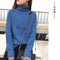 Img 10 - High Collar Mid-Length Women Pullover Solid Colored Loose Thick Sweater