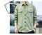 IMG 130 of Loose Long Sleeved Cargo Shirt Trendy Multi-Pockets Handsome Outerwear