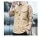 IMG 117 of Loose Long Sleeved Cargo Shirt Trendy Multi-Pockets Handsome Outerwear