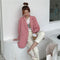 IMG 120 of Pink Casual Trendy Blazer Women Drape Summer Thin Elegant Petite chicSuit Outerwear