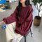 IMG 110 of Sweatshirt Women Non Thin Popular Korean Student Loose Tops Outerwear