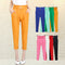 Img 1 - Korean Women High Waist Candy Colors Casual Harem Pants Free Belt