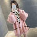 Img 4 - Lazy Knitted Cardigan Women Korean Loose Student All-Matching Sweater