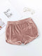 IMG 112 of Europe High Waist Casual Pants Thin Loose City Gold Shorts