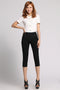 IMG 109 of Women Summer Cropped Pants DSlim Look Slim High Waist Thin Plus Size All-Matching Fold Stretchable Pants