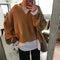 IMG 105 of Trendy False Two-Piece Sweatshirt Women Korean Loose All-Matching Niche Outerwear