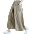 Img 5 - shopeePopular Cotton Blend Women Pants Casual Loose Wide-legged