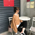 IMG 118 of Trendy False Two-Piece Sweatshirt Women Korean Loose All-Matching Niche Outerwear
