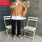 IMG 113 of Trendy False Two-Piece Sweatshirt Women Korean Loose All-Matching Niche Outerwear