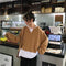 IMG 108 of Trendy False Two-Piece Sweatshirt Women Korean Loose All-Matching Niche Outerwear