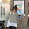 IMG 111 of Trendy False Two-Piece Sweatshirt Women Korean Loose All-Matching Niche Outerwear