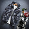 Young Camo Prints Jacket Hooded Sporty Women Thin Slim Look Windbreaker Student Outerwear