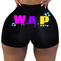 Img 7 - Popular Europe Women Sexy Fitted Pattern Printed Yoga Pants Shorts