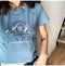 IMG 109 of Short Sleeve T-Shirt Women Summer Korean Popular Embroidery Student Slim Look Tops T-Shirt