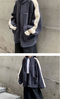 IMG 110 of Korean Women Loose bfAlphabets College Casual Tops Outerwear