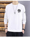 IMG 107 of Long Sleeved Sweatshirt T-Shirt Slim Look Trendy Undershirt Tops Round-Neck Outerwear