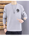 IMG 106 of Long Sleeved Sweatshirt T-Shirt Slim Look Trendy Undershirt Tops Round-Neck Outerwear