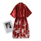 Pajamas Ice Silk Long Swan Strap Cardigan Women Dress