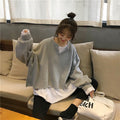 Img 3 - Trendy False Two-Piece Sweatshirt Women Korean Loose All-Matching Niche