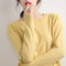 Img 2 - Sweater Women Solid Colored Round-Neck Folded Korean Slim Look Undershirt